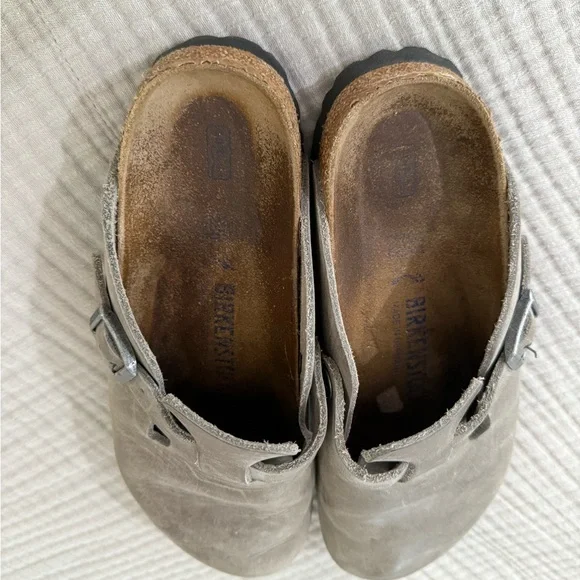 Birkenstock Bostons, Gray/Taupe - Picture 6 of 6